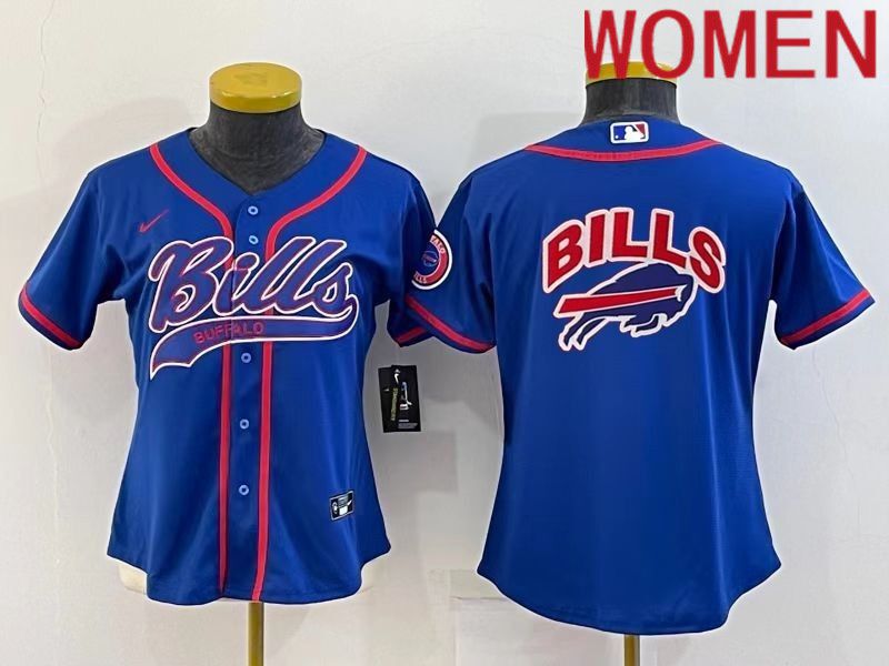 Women Buffalo Bills Blank Blue 2022 Nike Co branded NFL Jersey